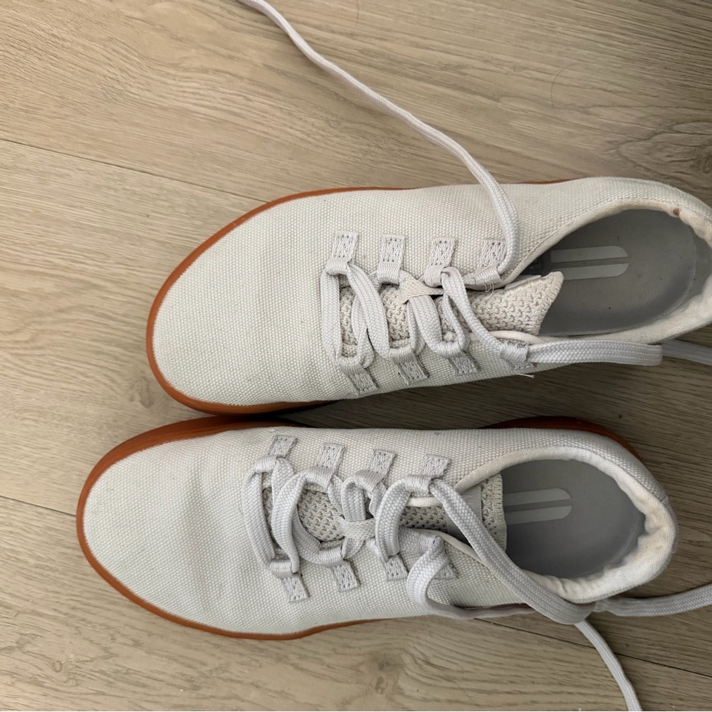 NOBULL cream Canvas Sneakers with Brown Gum Outsole